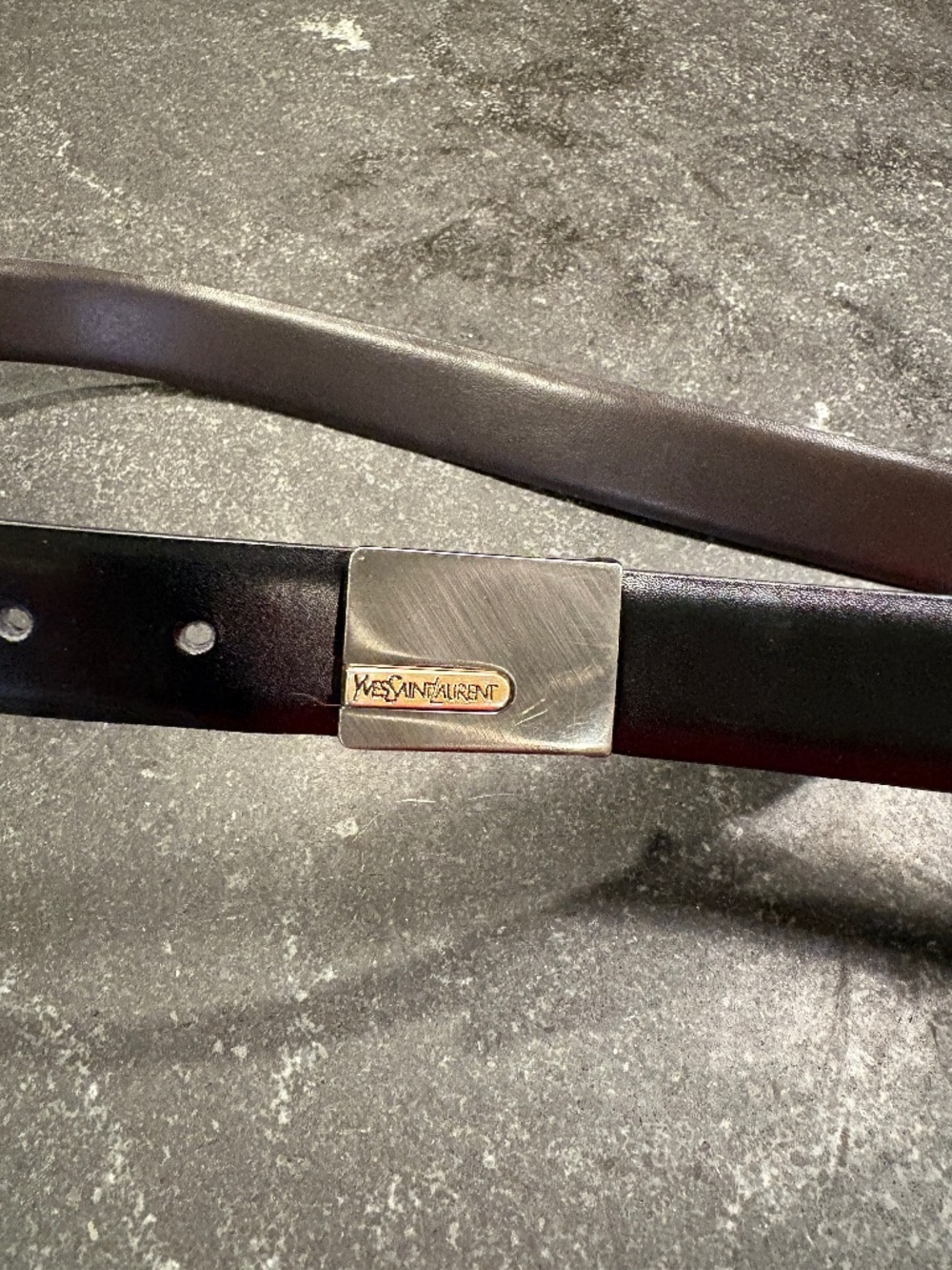 Yves Saint Laurent belt buckle